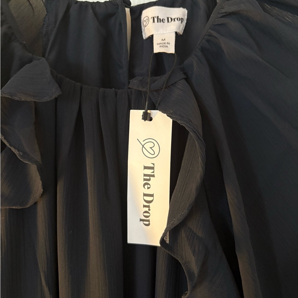 NWT The Drop- Jordan Feminine Riffle Mini Dress - Picture 3 of 4